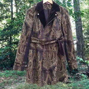 Vintage Free People Paisley Velvet Jacket PERFECT. Size 4